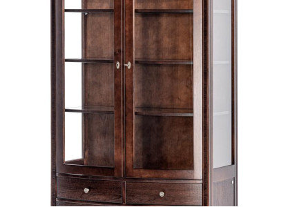 Wohnzimmer Möbel Klassische Vitrine Holz Glas Glasschrank Schrank Vitrinen Neu